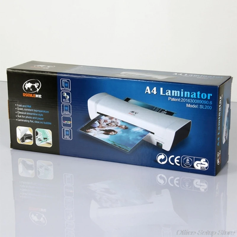Professional Thermal Office Hot Cold Laminator Machine for A4 Document Photo Plastic Film Laminating A16 21 Dropshipping 
Professional Thermal Office Hot Cold Laminator Machine for A4 Document Photo Plastic Film Laminating A16 21 Dropshipping