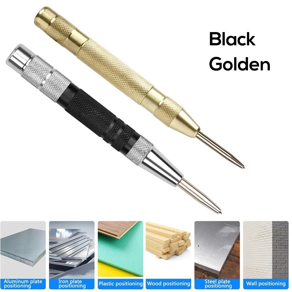 2Pcs Automatic Center Punch Spring Loaded Center Hole Punch For Metal Or Wood Hand Tool Center Punch
2Pcs Automatic Center Punch Spring Loaded Center Hole Punch For Metal Or Wood Hand Tool Center Punch
