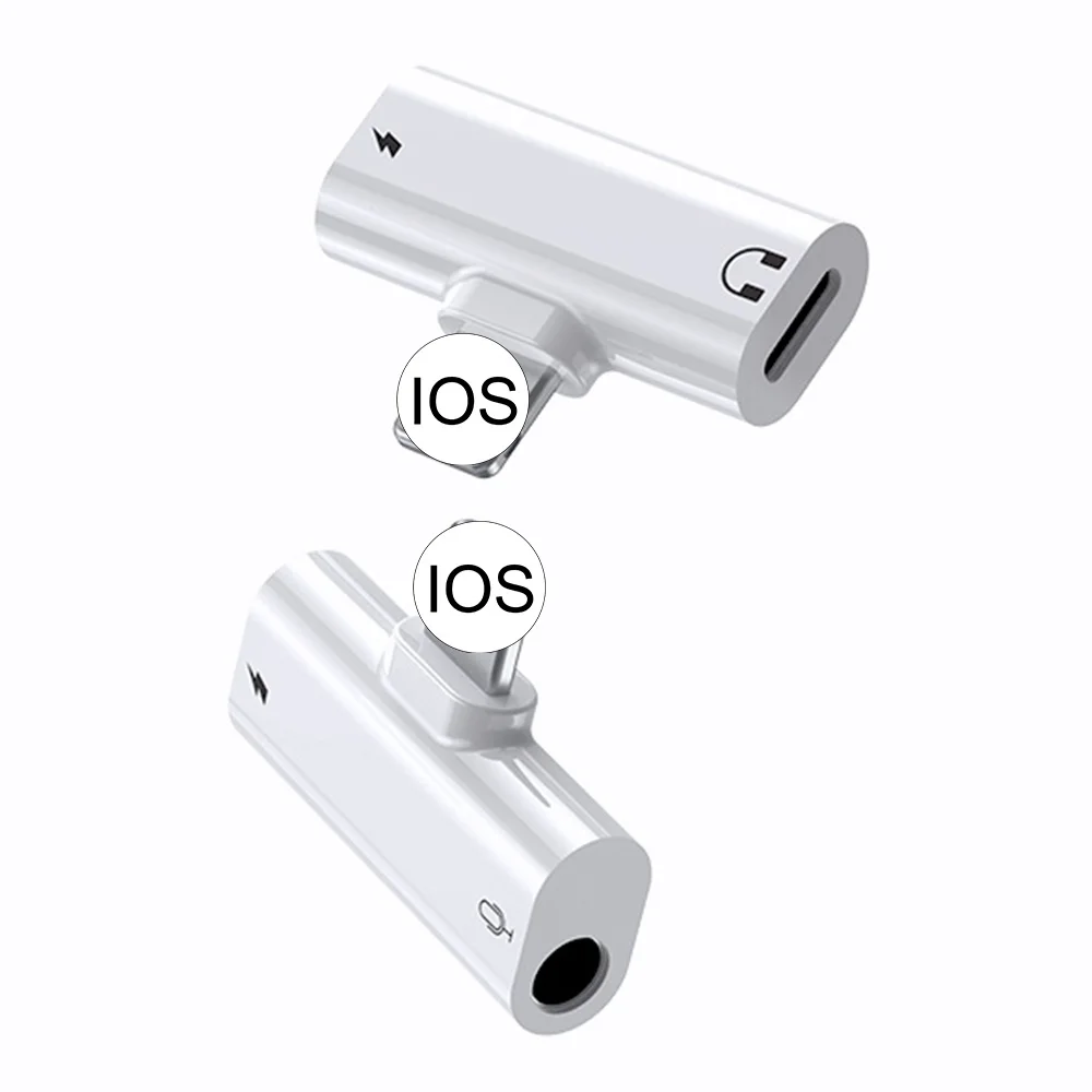2 In 1 3.5mm Earphone Adapter Charging Audio Converter Music Playback + Rapid Charging Connection for iPhone for iPad
2 In 1 3.5mm Earphone Adapter Charging Audio Converter Music Playback + Rapid Charging Connection for iPhone for iPad