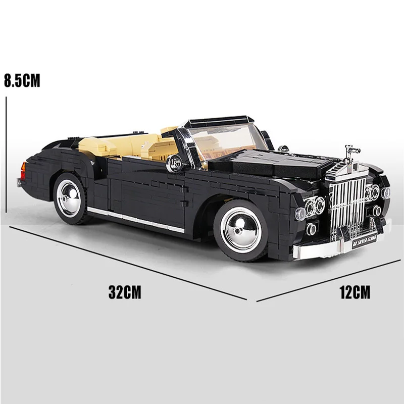Collection of classic car 10006 Silver Cloud retro car creative static version technology mechanical assembly building block toy
Collection of classic car 10006 Silver Cloud retro car creative static version technology mechanical assembly building block toy