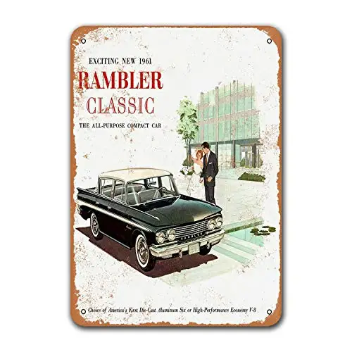 1961 Rambler Classic Tin Metal Signs Vintage Cars, Plaques Poster Pub Garage Retro Wall Decor 8x12 inch
1961 Rambler Classic Tin Metal Signs Vintage Cars, Plaques Poster Pub Garage Retro Wall Decor 8x12 inch