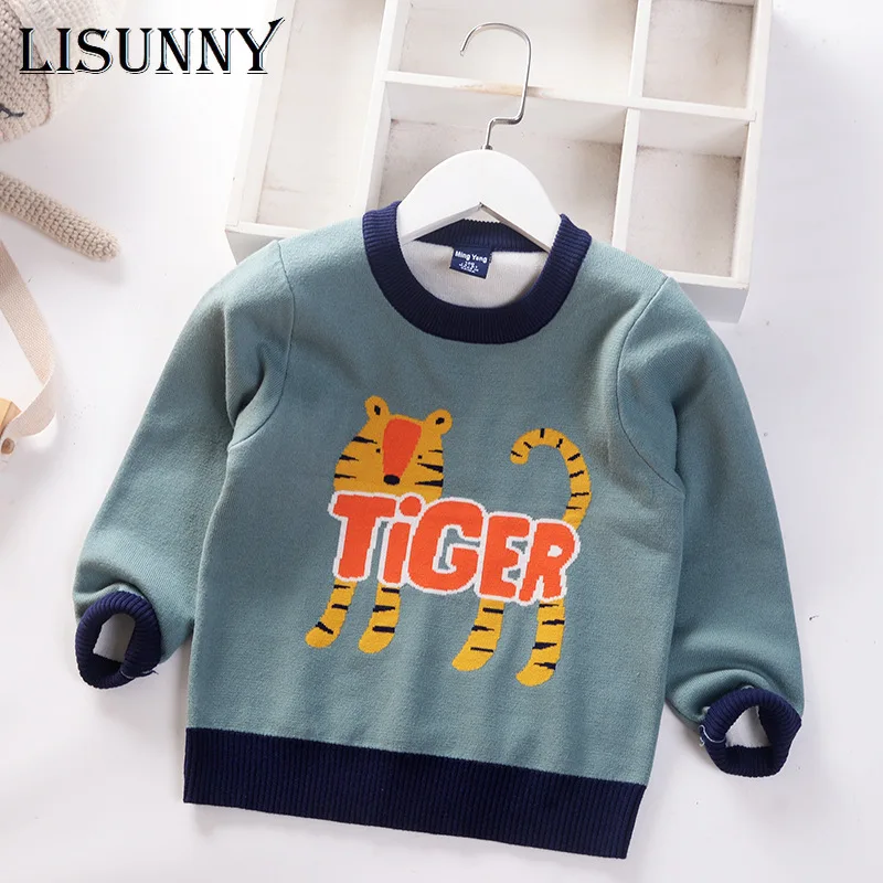 Kids Sweater Boys Pullover Sweater 2021 Autumn Winter New Children Clothing Cartoon Tiger Fashion Cotton Baby Sweater Toddler
Kids Sweater Boys Pullover Sweater 2021 Autumn Winter New Children Clothing Cartoon Tiger Fashion Cotton Baby Sweater Toddler