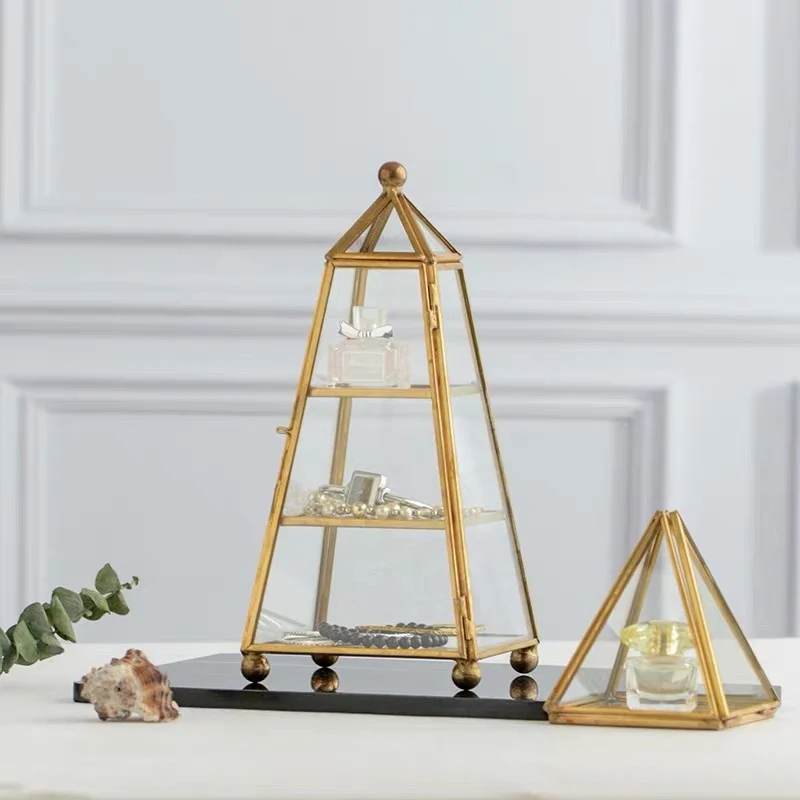 Multifunctional 3 Layer Glass Transparent Box Triangle Storage Rack Jewelry Earring Necklace Display Table Pyramid Storage Box
Multifunctional 3 Layer Glass Transparent Box Triangle Storage Rack Jewelry Earring Necklace Display Table Pyramid Storage Box
