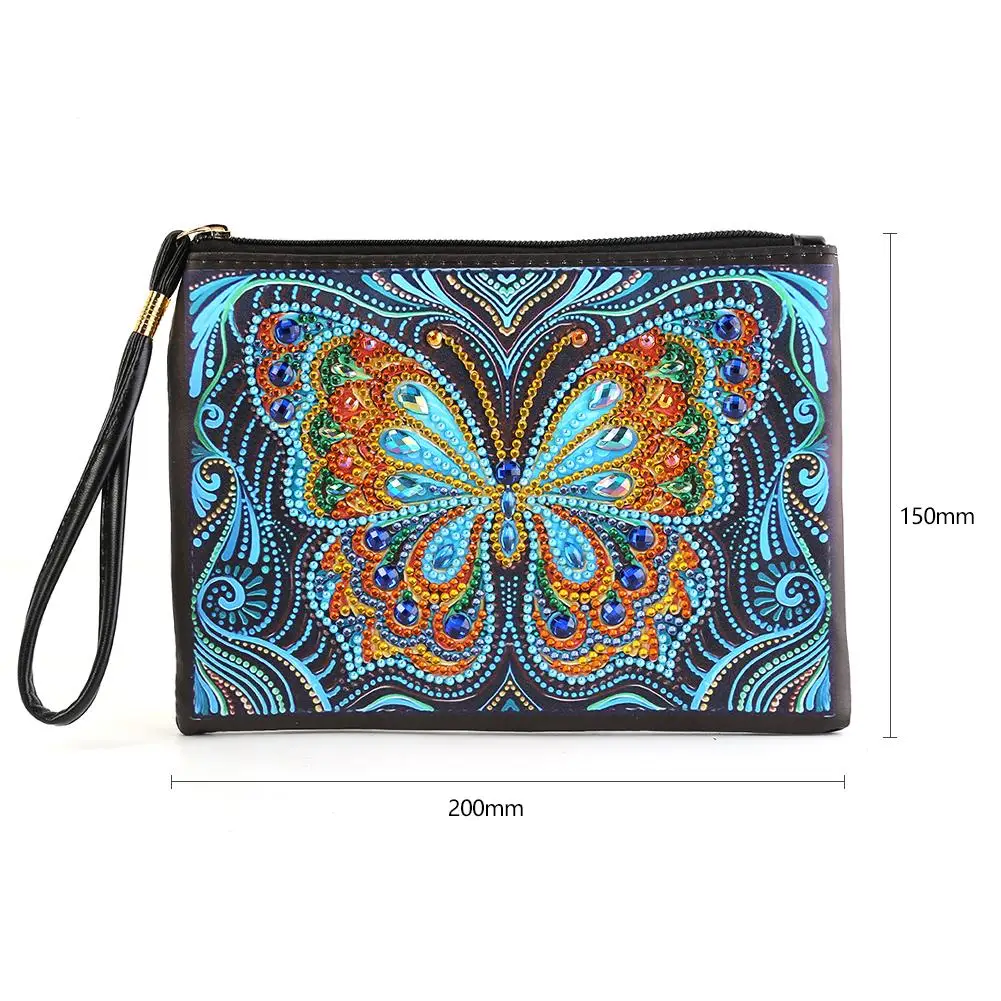 DIY Butterfly Special Shaped Diamond Painting Practical Texture Durable Zipper Clutch Women Classic Delicate Wristlet Purse
DIY Butterfly Special Shaped Diamond Painting Practical Texture Durable Zipper Clutch Women Classic Delicate Wristlet Purse