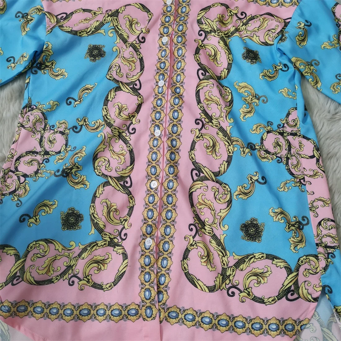 SISPELL Print Hit Color Sets For Female Lapel Collar Lantern Long Sleeve Shirt With High Waist Shorts Women's Set Fashion 2021
SISPELL Print Hit Color Sets For Female Lapel Collar Lantern Long Sleeve Shirt With High Waist Shorts Women's Set Fashion 2021