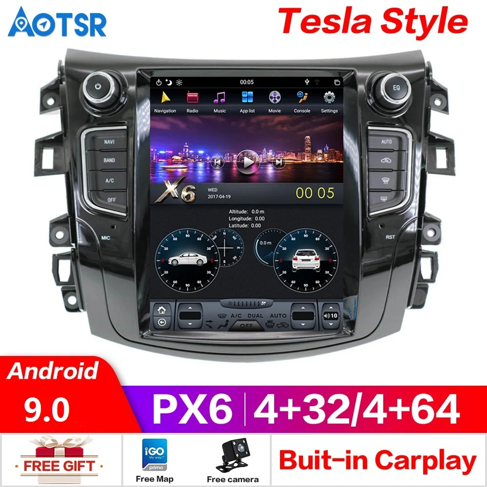 

px6 Android 9.0 4+64G Car DVD Player GPS Navigation For NISSAN NP300 Navara 2014-2019 multimedia radio recorder headunit stereo