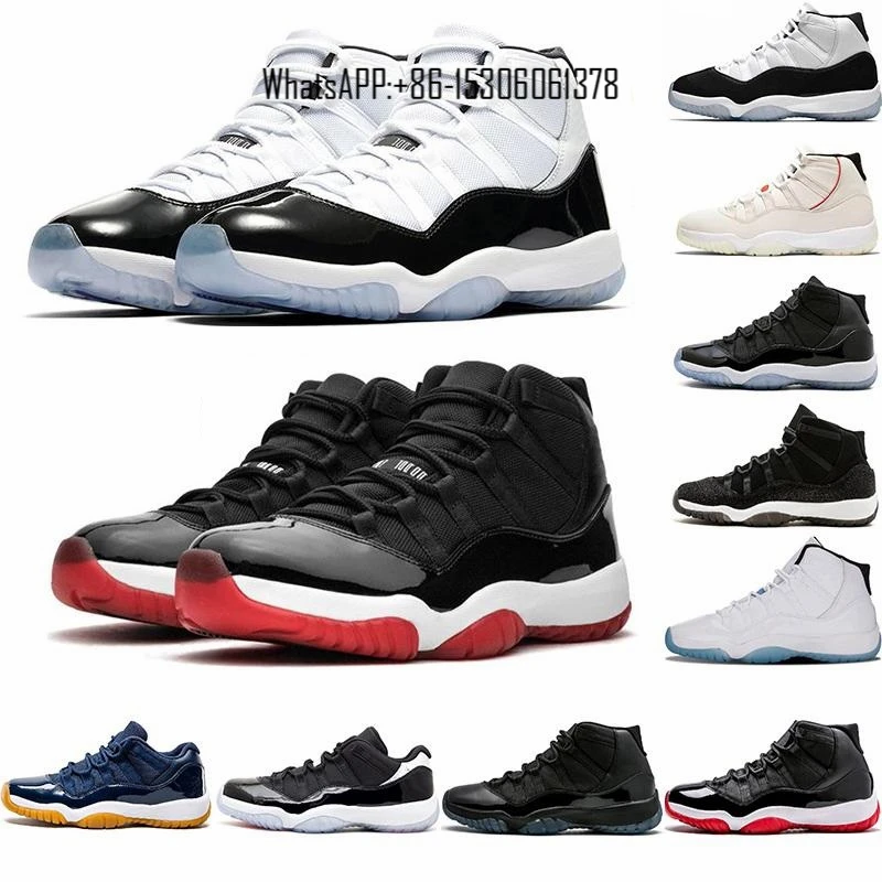 

Original 11 11s Basketball Shoes Bred Concord 45 Infrared 23 White Cement Georgetown Mens Trainers Size 13 Women Sports Sneakers