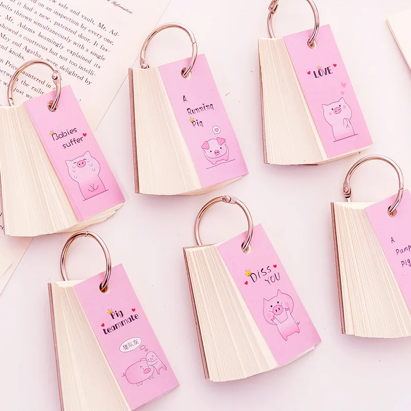 Korean Creative Cartoon Notepad Memo Pads Study Life Page Portable Word Fruit Book Iron Ring Notebook Stationery 100 Sheets/Book 
Korean Creative Cartoon Notepad Memo Pads Study Life Page Portable Word Fruit Book Iron Ring Notebook Stationery 100 Sheets/Book