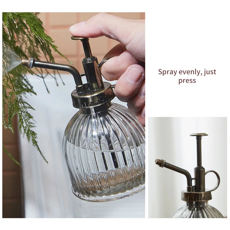 Retro Glass Watering Pot Portable Watering Kettle Spray Bottle Mister Sprayer Green Plant Sprinkler Gardening Tools
Retro Glass Watering Pot Portable Watering Kettle Spray Bottle Mister Sprayer Green Plant Sprinkler Gardening Tools
