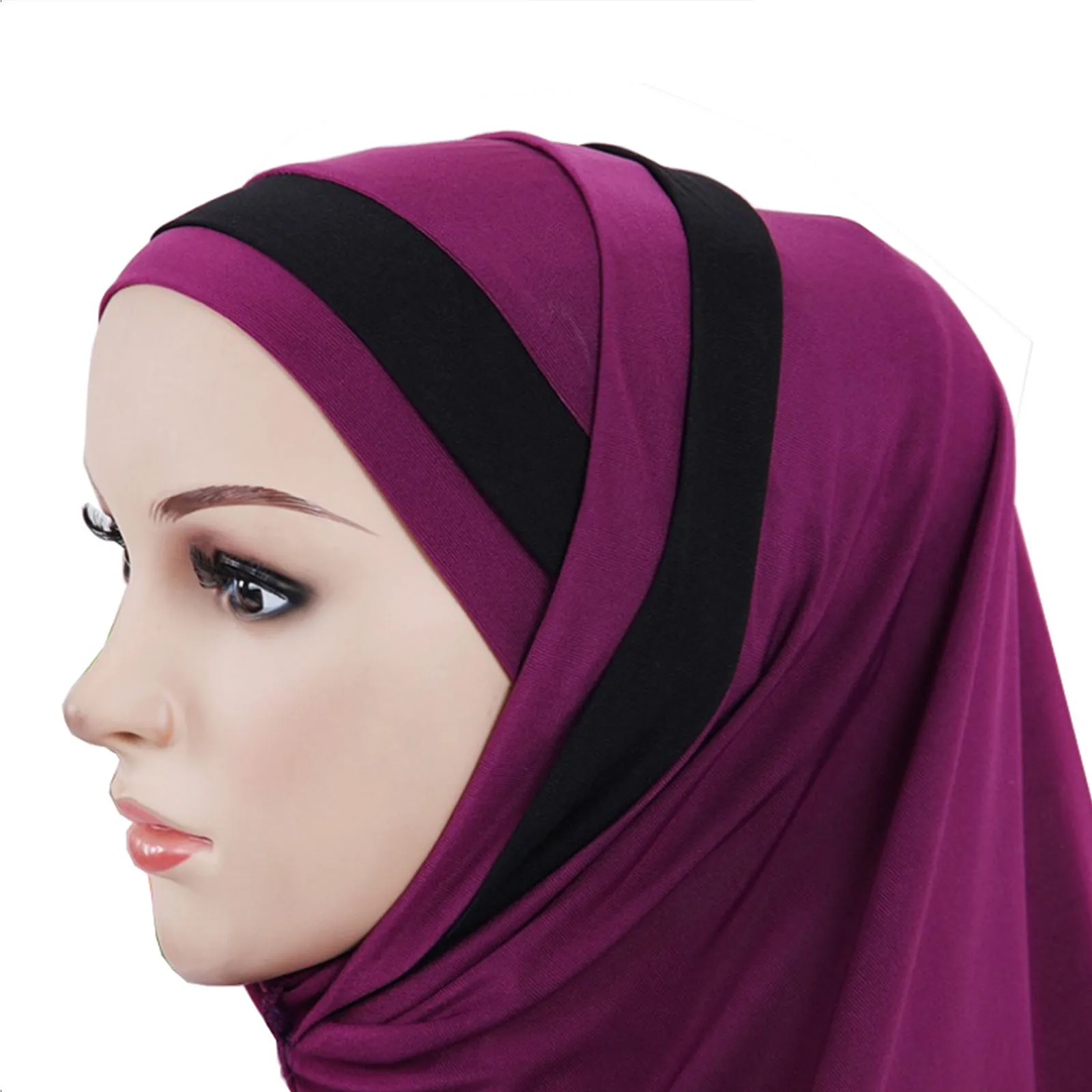 Muslim Hijab Two-color Stitching Turban Bonnet Islamic Scarf Shawl Headscarf Hat Ramadan Gift Women Hair Accessories Headwear
Muslim Hijab Two-color Stitching Turban Bonnet Islamic Scarf Shawl Headscarf Hat Ramadan Gift Women Hair Accessories Headwear