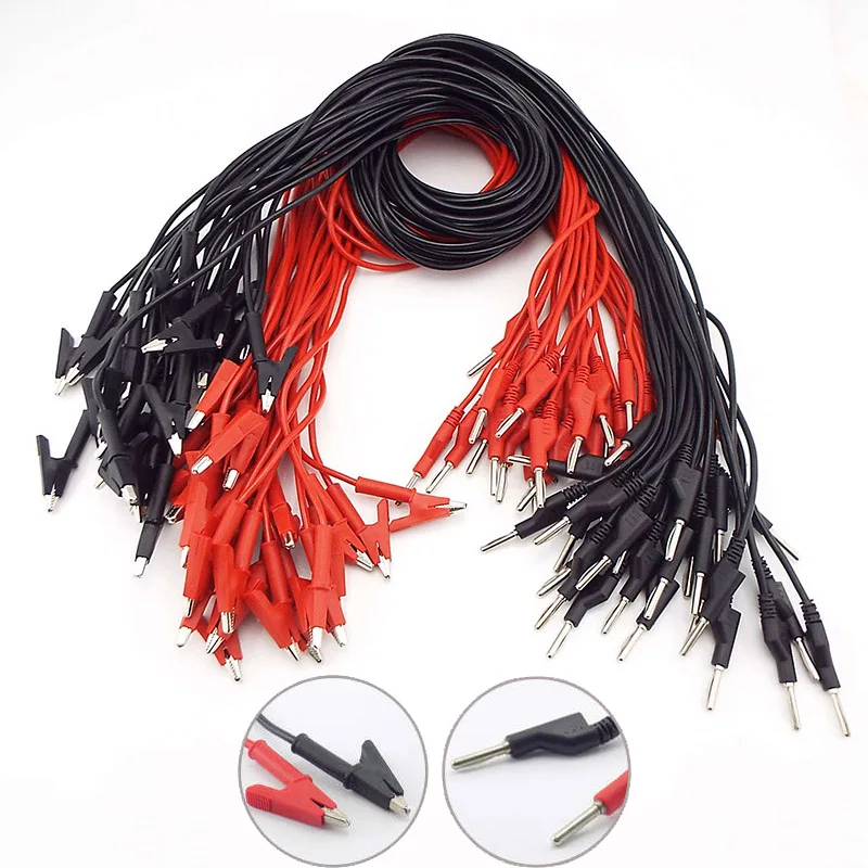 Double End Alligator Clip 4mm Banana Plug Test lead Wire Line Electrical Voltage Crocodile for Multimeter DIY Testing
Double End Alligator Clip 4mm Banana Plug Test lead Wire Line Electrical Voltage Crocodile for Multimeter DIY Testing