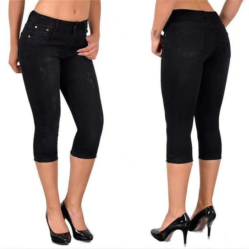Donsignet Women Jeans Summer 2021 Casual Jeans Elastic Slim Pencil Pants Denim Mid-pants Fashion Women's Calf-Length Pants
Donsignet Women Jeans Summer 2021 Casual Jeans Elastic Slim Pencil Pants Denim Mid-pants Fashion Women's Calf-Length Pants