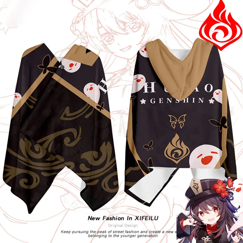 Anime Game Genshin Impact Hu Tao Blanket Unisex Student Air Conditioner Shawl Cloak Comfortable Winter Hooded Cape Coat
Anime Game Genshin Impact Hu Tao Blanket Unisex Student Air Conditioner Shawl Cloak Comfortable Winter Hooded Cape Coat
