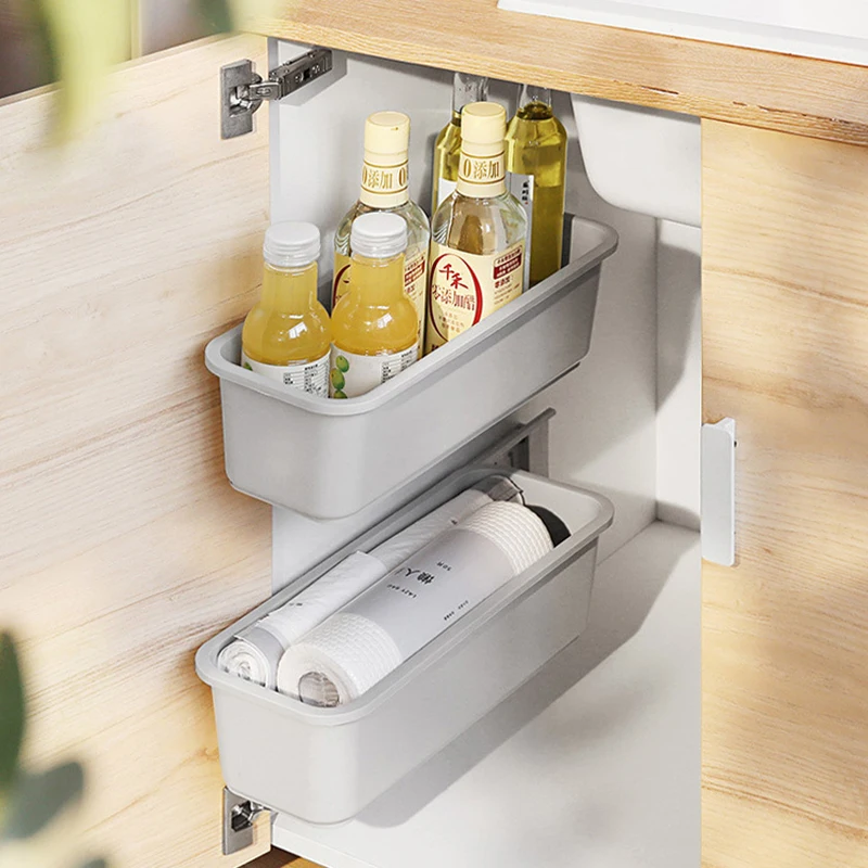 Storage Rack Closet Spice Bottle Rack Plastic Free Perforation Wall-Mounted Bathroom Shelf Kitchen Accessories Under The Sink
Storage Rack Closet Spice Bottle Rack Plastic Free Perforation Wall-Mounted Bathroom Shelf Kitchen Accessories Under The Sink
