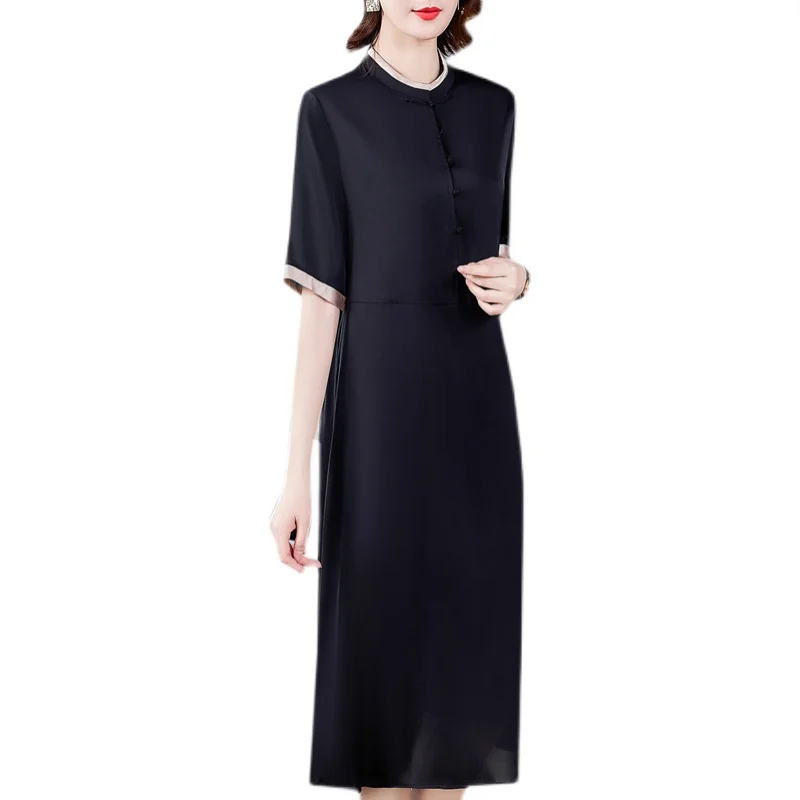 Women Classy Black Mulberry Silk Vintage Sundress 2021 Summer New Casual Loose 4XL Plus Size Midi Dresses Bodycon Party Vestidos
Women Classy Black Mulberry Silk Vintage Sundress 2021 Summer New Casual Loose 4XL Plus Size Midi Dresses Bodycon Party Vestidos