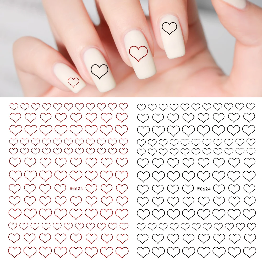 New 3D Gold Hollow Love Heart Design Nail Sticker Self-Adhesive Summer Diy Slider Simple Nail Art Decoration Nails Accessories
New 3D Gold Hollow Love Heart Design Nail Sticker Self-Adhesive Summer Diy Slider Simple Nail Art Decoration Nails Accessories