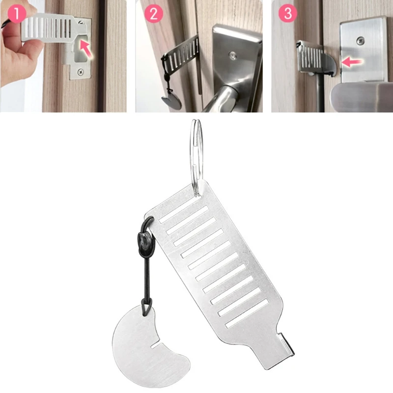 Stainless Steel Punch-free Door Locks Anti-theft Door Stop Portable Stopper Door Lock for Travel Hotel Motel Dormitory
Stainless Steel Punch-free Door Locks Anti-theft Door Stop Portable Stopper Door Lock for Travel Hotel Motel Dormitory