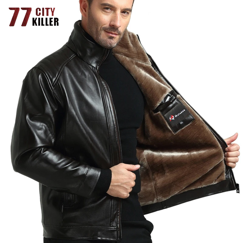 Business Winter Faux Fur Leather Jacket Men Casual Thick Windbreaker Coats Jaqueta De Couro Masculino Father's Gift Size L-5XL
Business Winter Faux Fur Leather Jacket Men Casual Thick Windbreaker Coats Jaqueta De Couro Masculino Father's Gift Size L-5XL