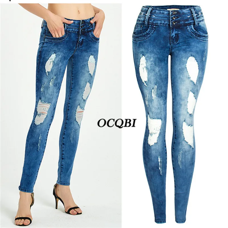 Plus Size 2020 Women Jeans High Waisted Jeans Skinny Casual Fashion Pencil Denim Distressed Jeans
Plus Size 2020 Women Jeans High Waisted Jeans Skinny Casual Fashion Pencil Denim Distressed Jeans