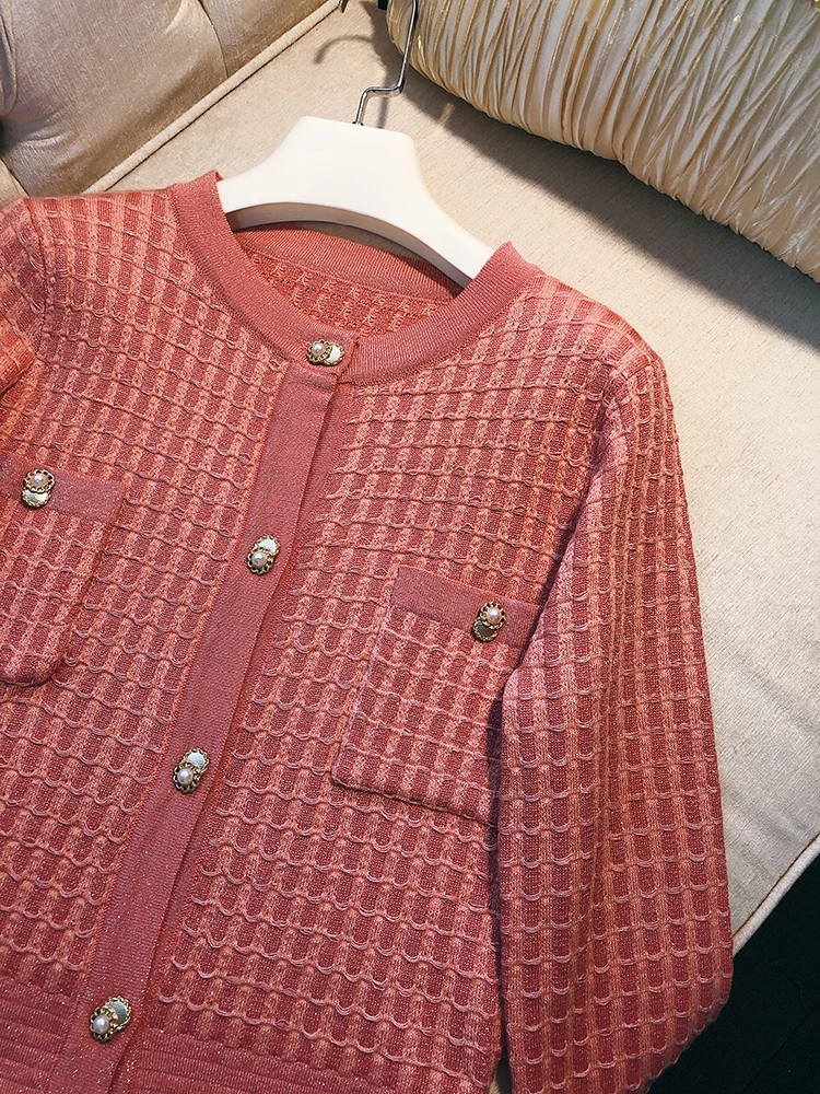 2021 Women's Sweaters Jacket Spring O-Neck Plaid Cardigans Runway Designer KNit Sweater Tops Women Clothing
2021 Women's Sweaters Jacket Spring O-Neck Plaid Cardigans Runway Designer KNit Sweater Tops Women Clothing