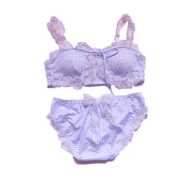 Spring Summer Sweet Lolita Lace Bow Bandge Tube Top Bra & Panties Sets Anime Soft Girl Kawaii Plaid Milk Silk Sexy Lingerie Set
Spring Summer Sweet Lolita Lace Bow Bandge Tube Top Bra & Panties Sets Anime Soft Girl Kawaii Plaid Milk Silk Sexy Lingerie Set