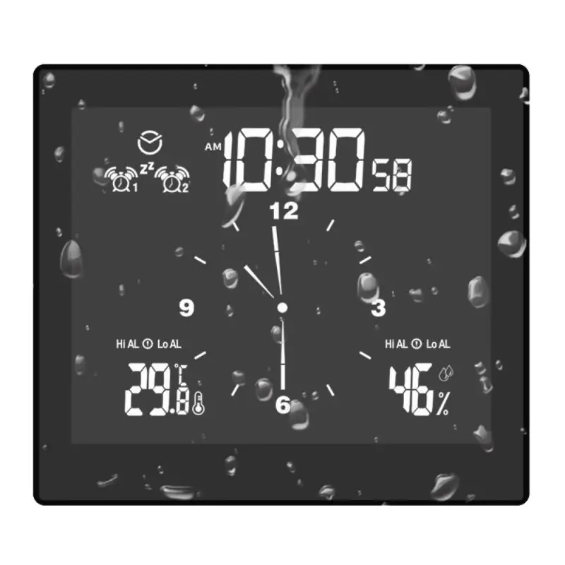 Multifunctional Alarm Clock Digital Alarm Clock Temperature Humidity Display FM Radio Calendar IPX4 Waterproof Smart Alarm Clock
Multifunctional Alarm Clock Digital Alarm Clock Temperature Humidity Display FM Radio Calendar IPX4 Waterproof Smart Alarm Clock