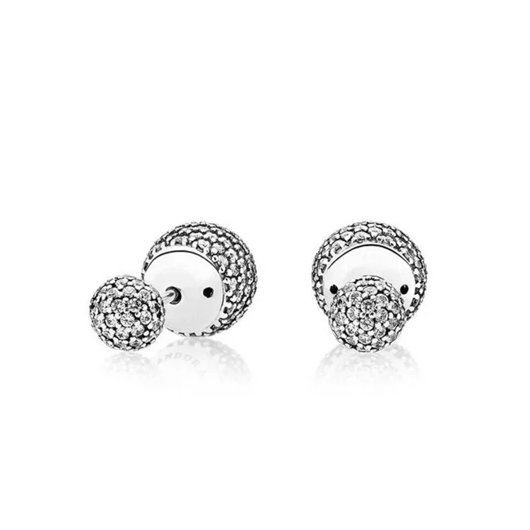 Real 925 Sterling Silver Pave Drop Europe Stud Earrings For Original Women Bead Charm Gift DIY Jewelry Fashion Crystal Earrings
Real 925 Sterling Silver Pave Drop Europe Stud Earrings For Original Women Bead Charm Gift DIY Jewelry Fashion Crystal Earrings