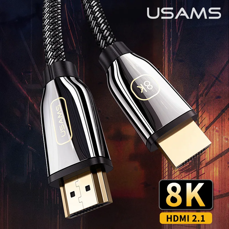 USAMS HD 8K HDMI-Compatible 2.1 Converter 48Gbps K/60Hz 4K/120Hz Digital Cable for Laptop TV Box Display PS5 PS4 Gaming Splitter
USAMS HD 8K HDMI-Compatible 2.1 Converter 48Gbps K/60Hz 4K/120Hz Digital Cable for Laptop TV Box Display PS5 PS4 Gaming Splitter