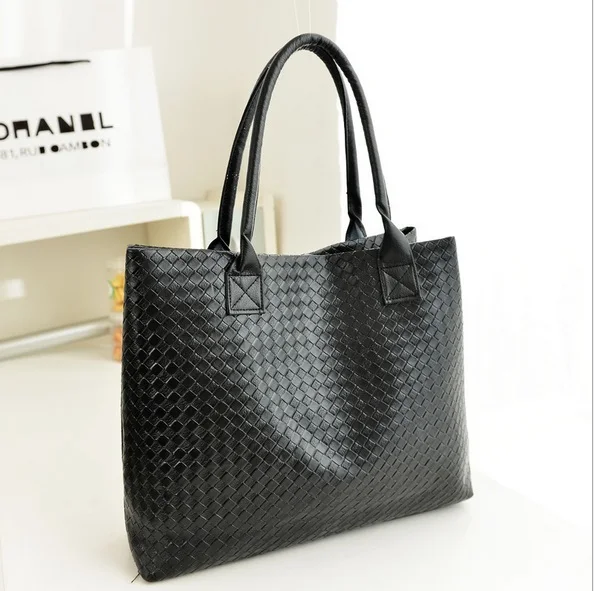 Fashion Women Shoulder Bag Large Capacity Black Tote Bag Trendy Braided Handbag Casual Simple Style Pack Girls Shopping Bag
Fashion Women Shoulder Bag Large Capacity Black Tote Bag Trendy Braided Handbag Casual Simple Style Pack Girls Shopping Bag