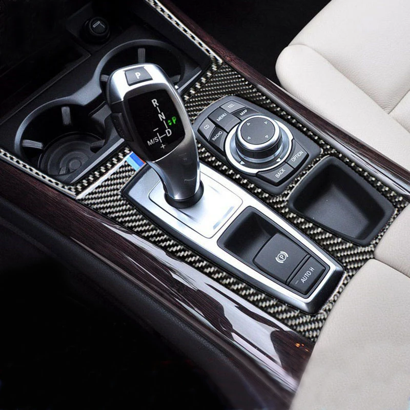Carbon Fiber For BMW X5 E70 F15 X6 E71 F16 Car Styling Center Console Gear Shift Panel decoration frame Cover Sticker trim Strip
Carbon Fiber For BMW X5 E70 F15 X6 E71 F16 Car Styling Center Console Gear Shift Panel decoration frame Cover Sticker trim Strip