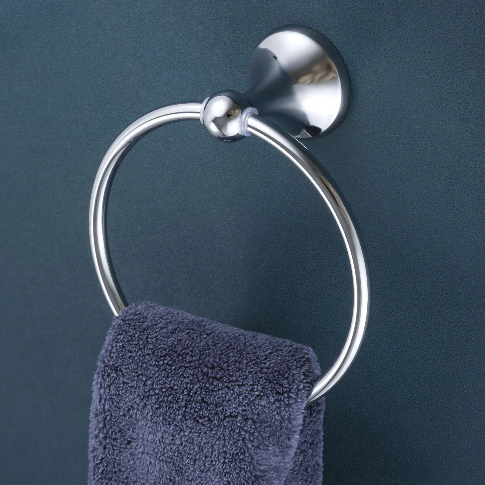 Wall Mounted Polished Chrome Round Towel Hanger Rack Stainless Steel Towel Ring for Bathroom Hand Towel Holder Bathroom Hardware 
Wall Mounted Polished Chrome Round Towel Hanger Rack Stainless Steel Towel Ring for Bathroom Hand Towel Holder Bathroom Hardware