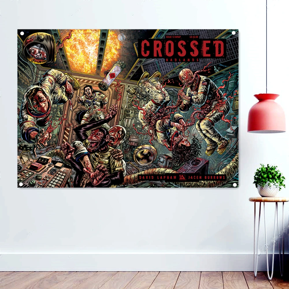 

Cannibal Scary Skull Art Banners Paintings Death Metal Artist Flags Wall Art Rock Band Icon Posters Background Hanging Cloth