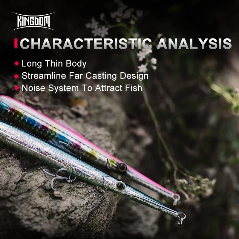 Kingdom CASTTER Sinking Pencil Fishing Lures 130mm 11g 13g 205mm 30g 40g Hard Lure Floating Far Casting Artificial Bait For Bass
Kingdom CASTTER Sinking Pencil Fishing Lures 130mm 11g 13g 205mm 30g 40g Hard Lure Floating Far Casting Artificial Bait For Bass