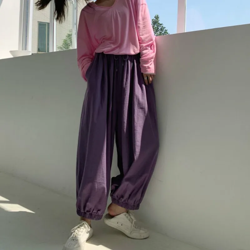 2021 New Korean Version Of Pink Bloomers High Waist Loose Radish Pants Women's Waistband Leisure Wide-Leg Harem Cropped Trousers
2021 New Korean Version Of Pink Bloomers High Waist Loose Radish Pants Women's Waistband Leisure Wide-Leg Harem Cropped Trousers