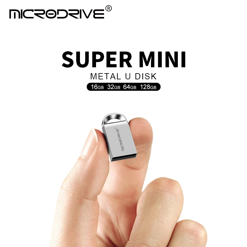 Металлический Мини USB флеш-накопитель 4 ГБ 8 16 32 64 128 карта памяти U-диск высокое