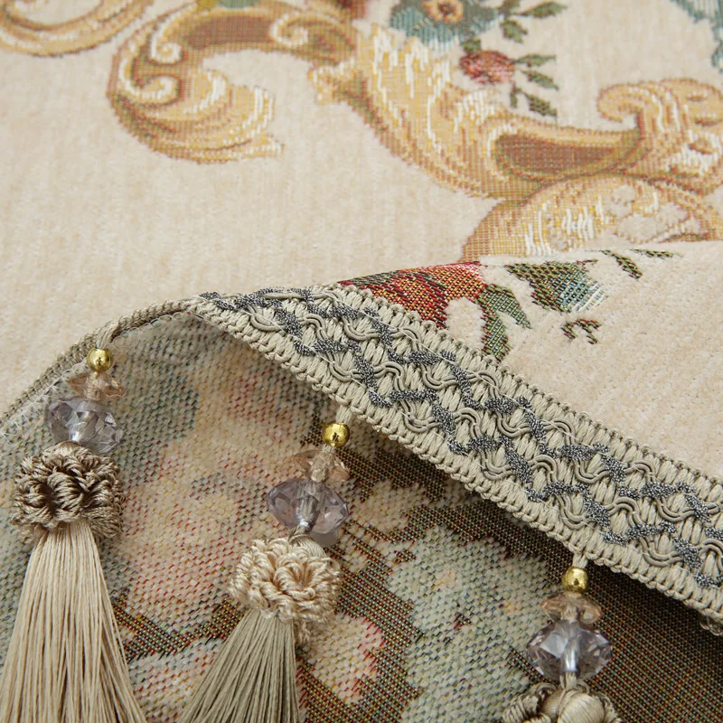 European Retro Chenille Jacquard Floral Rectangular Table Cloth Tassel Dense Square Dining Table Covers Party Event Decoration
European Retro Chenille Jacquard Floral Rectangular Table Cloth Tassel Dense Square Dining Table Covers Party Event Decoration