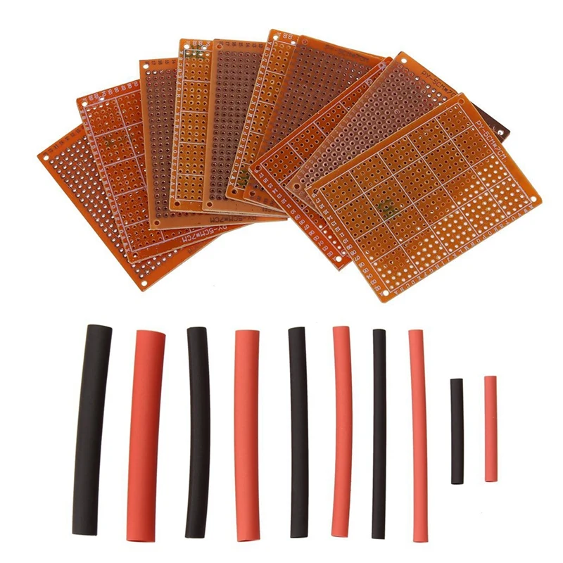 160 Pcs Accessories: 10 Pcs Solder Finished Prototype PCB For Circuit Board Breadboard BI4U & 150 Pcs 2:1 Black And Red Polyolef
160 Pcs Accessories: 10 Pcs Solder Finished Prototype PCB For Circuit Board Breadboard BI4U & 150 Pcs 2:1 Black And Red Polyolef