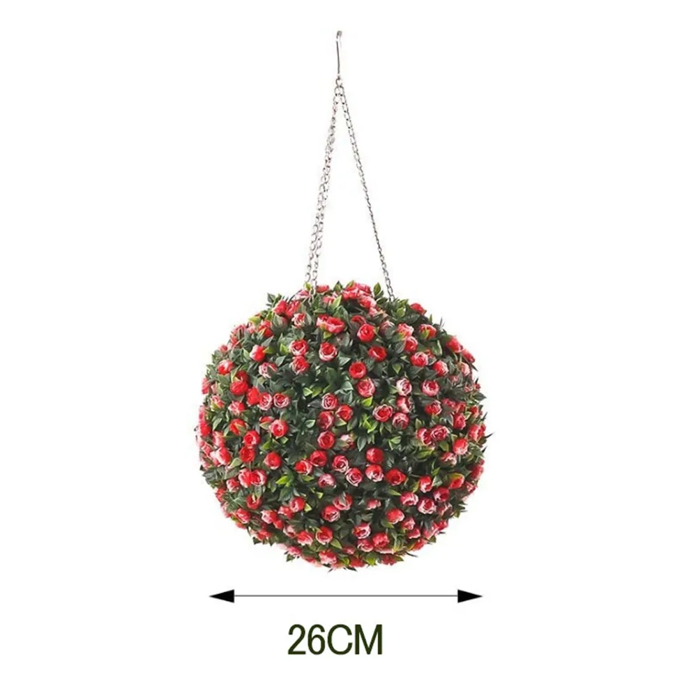 31CM Artificial Topiary Ball Purple Rose Flower Ball Hemispheres Hanging Topiary Garden Basket Plant Decor
31CM Artificial Topiary Ball Purple Rose Flower Ball Hemispheres Hanging Topiary Garden Basket Plant Decor