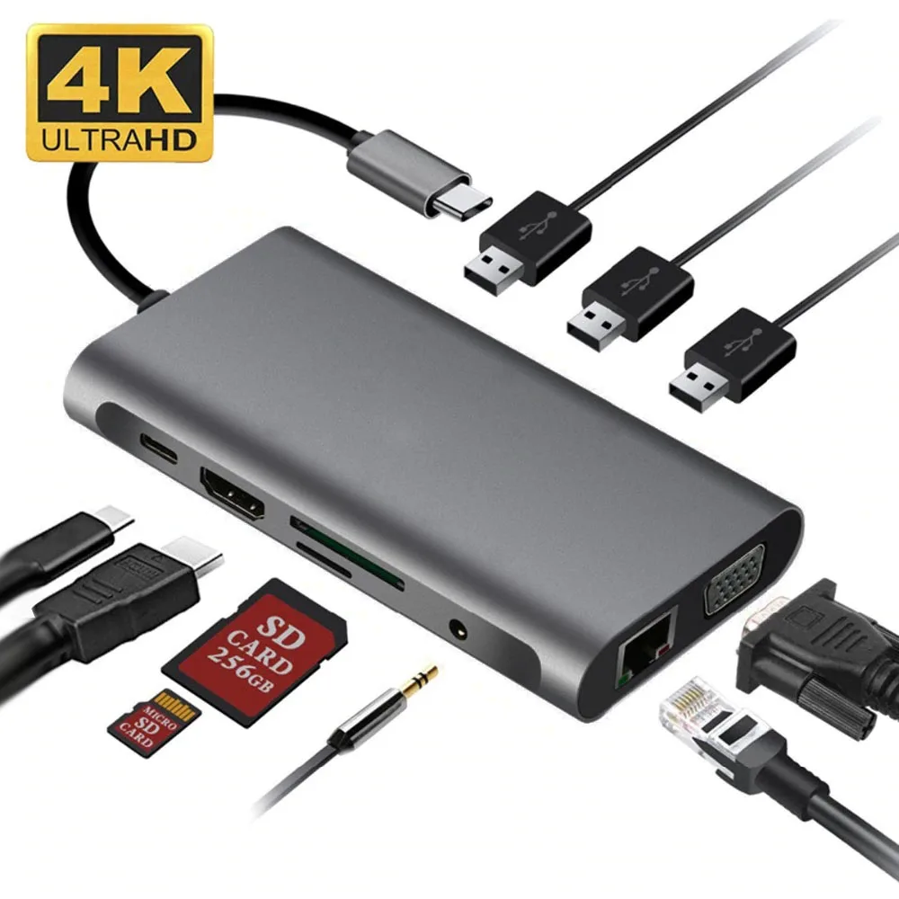 USB HUB to Multi USB 3.0 Adapter Dock for MacBook Pro Accessories Type C Splitter 3 Port Laptop docking station HDMI-compatible
USB HUB to Multi USB 3.0 Adapter Dock for MacBook Pro Accessories Type C Splitter 3 Port Laptop docking station HDMI-compatible