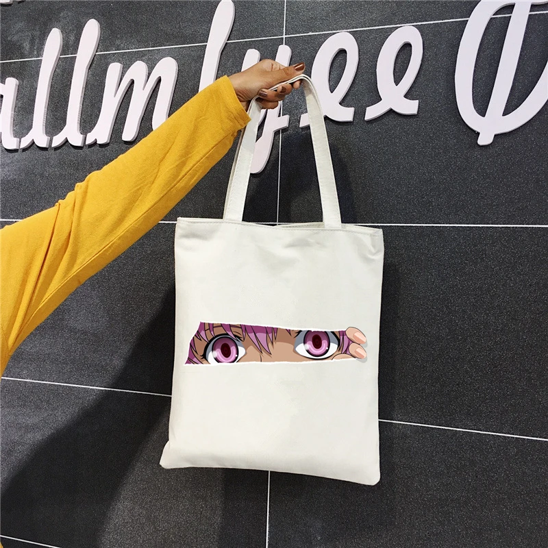 Future Diary Japanese Anime Mirai Nikki print Women Handbags Custom Canvas Tote Bag Print Daily Reusable Casual Shopping Bag
Future Diary Japanese Anime Mirai Nikki print Women Handbags Custom Canvas Tote Bag Print Daily Reusable Casual Shopping Bag