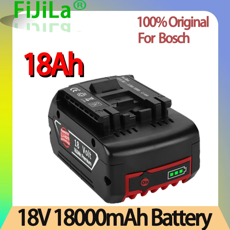 100% original 18V18000mAh Rechargeable For Bosch 18V18.0Ah Battery Backup Portable Replacement BAT609 Indicator light+3A Charger
100% original 18V18000mAh Rechargeable For Bosch 18V18.0Ah Battery Backup Portable Replacement BAT609 Indicator light+3A Charger