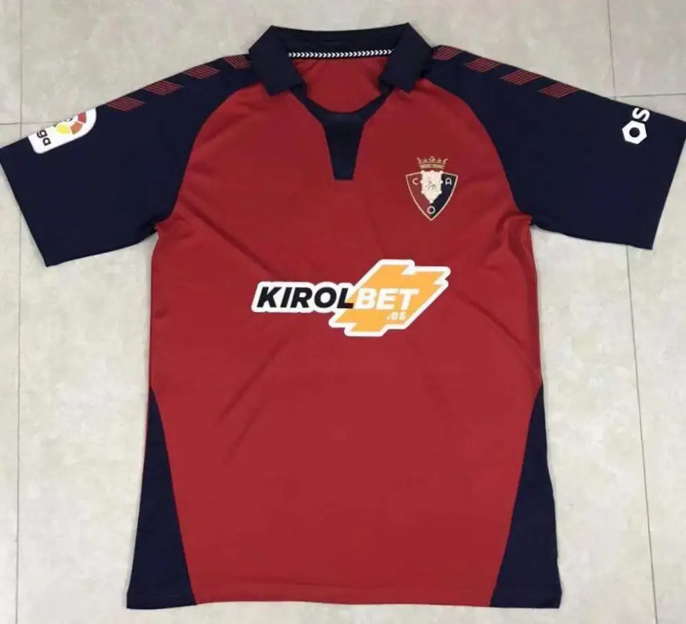 2019 Мужская футболка для Osasuna Camiseta de futbol 19/20 высокое качество Maillot foot Futbol Camisa бега| |