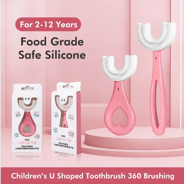 Children's Soft Silicone Toothbrush 360 Degree U-shaped Brush Mouth Cleaning Manual Cartoon Pattern 2-6T Version New Collection
Children's Soft Silicone Toothbrush 360 Degree U-shaped Brush Mouth Cleaning Manual Cartoon Pattern 2-6T Version New Collection
