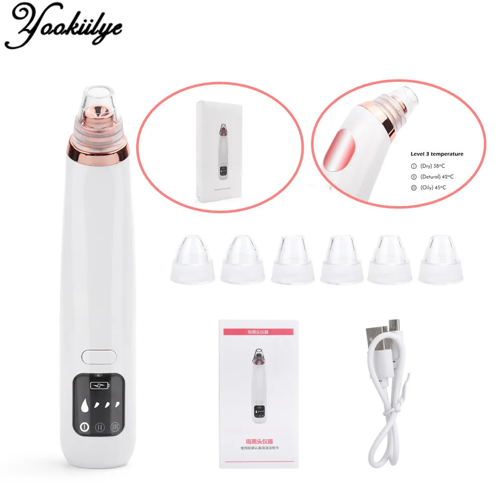Electric Blackhead Remover Vacuum Pore Cleaner Vacuum Nose Face Deep Cleansing Acne Pimple Removal Machine Beauty Skin Care Tool
Electric Blackhead Remover Vacuum Pore Cleaner Vacuum Nose Face Deep Cleansing Acne Pimple Removal Machine Beauty Skin Care Tool