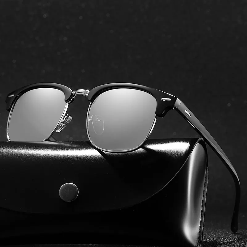 With Case Polarized Sunglasses Half Frame Vintage Sun Glasses Famous Brand Sunglases Polaroid Sunglasses Retro for Women Men
With Case Polarized Sunglasses Half Frame Vintage Sun Glasses Famous Brand Sunglases Polaroid Sunglasses Retro for Women Men