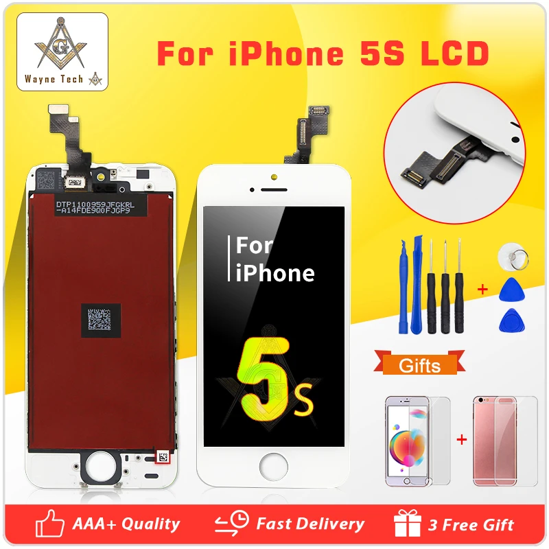 Качество AAA для Tianma, качество без битых пикселей, ЖК-дисплей для iPhone 5s, ЖК-дисплей с сенсорным экраном, замена дигитайзера с подарками
Качество AAA для Tianma, качество без битых пикселей, ЖК-дисплей для iPhone 5s, ЖК-дисплей с сенсорным экраном, замена дигитайзера с подарками