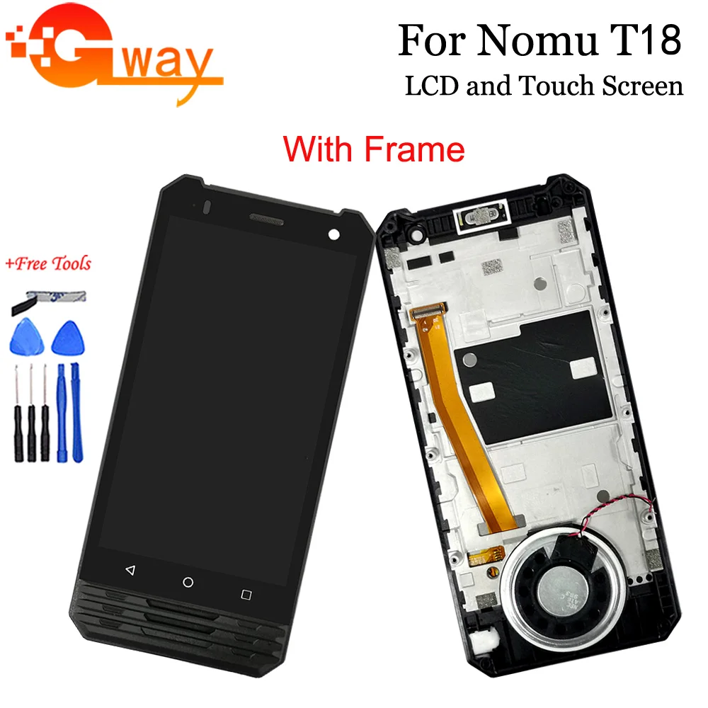Черный 4,7 "для Nomu T18 ЖК-дисплей + кодирующий преобразователь сенсорного экрана в сборе с рамкой для замены телефона + Инструменты
Черный 4,7 "для Nomu T18 ЖК-дисплей + кодирующий преобразователь сенсорного экрана в сборе с рамкой для замены телефона + Инструменты