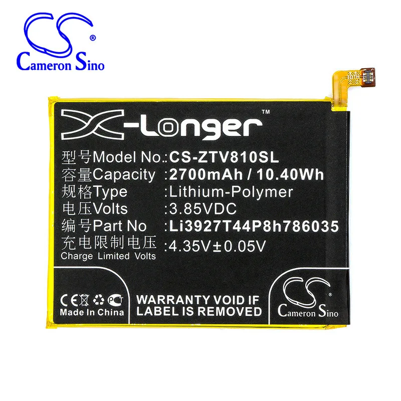 CameronSino for ZTE Blade V8 BV0800 Li3927T44P8h786035 battery
CameronSino for ZTE Blade V8 BV0800 Li3927T44P8h786035 battery