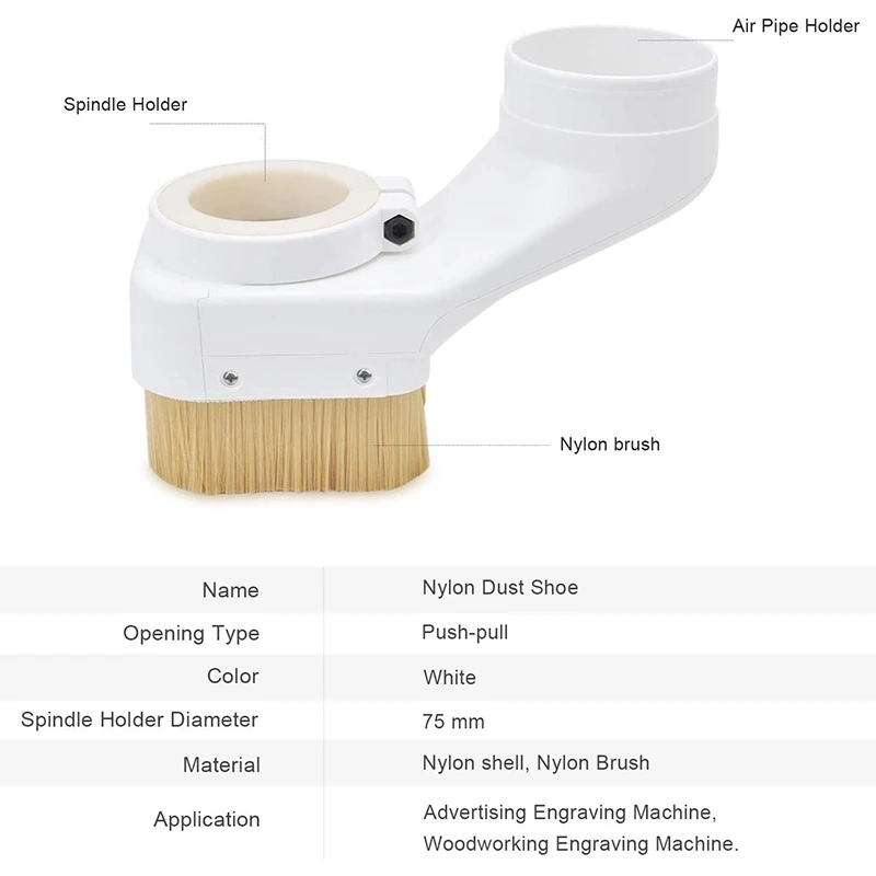 Nylon Dust Shoe Cover CNC Engraver Pressure Roller Dust Cover for CNC Router Engraving Milling Machine
Nylon Dust Shoe Cover CNC Engraver Pressure Roller Dust Cover for CNC Router Engraving Milling Machine