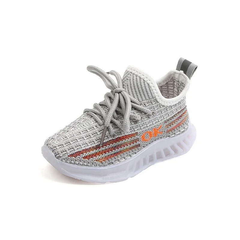 Fashion LED Shoes For Boys Girls Children Air Mesh Knit Casual Sneakers Spring Autumn Soft Luminous Non-slip Sports Kids Shoes
Fashion LED Shoes For Boys Girls Children Air Mesh Knit Casual Sneakers Spring Autumn Soft Luminous Non-slip Sports Kids Shoes